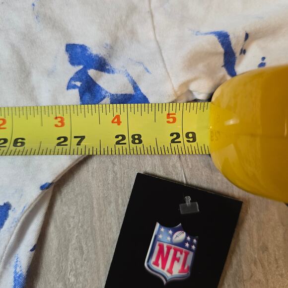 Majestic Threads Women's Los Angeles Rams Tie-Dye Long Sleeve V-Neck T-Shirt - Picture 4 of 10